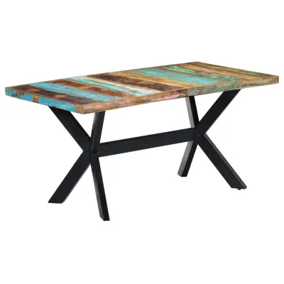 vidaXL Jedilna miza 160x80x75 cm trden predelan les