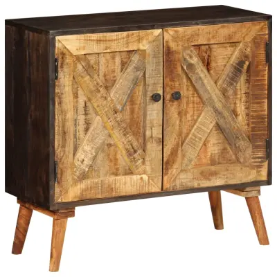 vidaXL Komoda iz trdnega mangovega lesa 85x30x75 cm