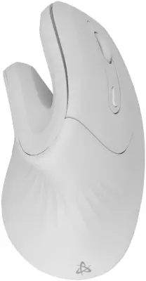 SBOX miška vertikalna brezžična USB bela VM-383