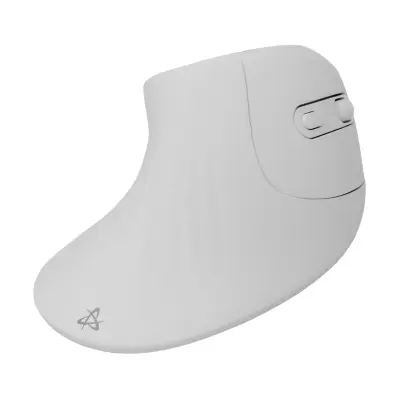 SBOX miška vertikalna brezžična USB bela VM-383