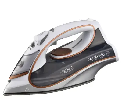 Likalnik parni FIRST s keramično ploščo 3200W, 450ml, belo-siv