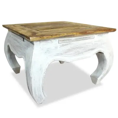vidaXL Odstavna mizica trden mahagonij 50x50x35 cm