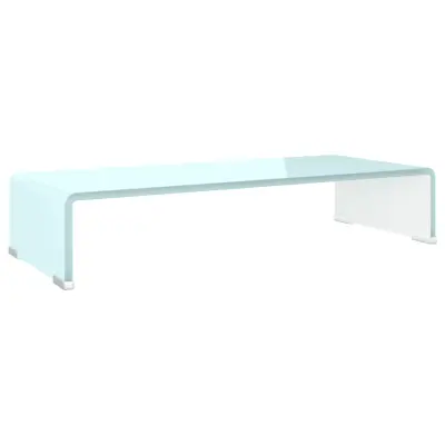 vidaXL Stojalo za TV / ekran stekleno zeleno 60x25x11 cm