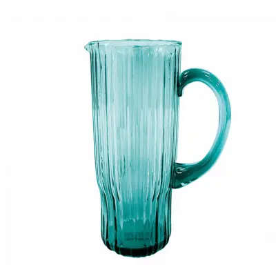 Vrč Plisse 1l / moder / steklo