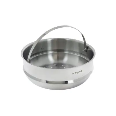 Milady košara kuhanje na pari z ročajem 24cm / inox