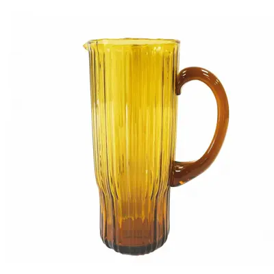 Vrč Plisse 1l / rumen / steklo