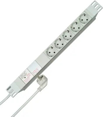 Vtična letev 19 palčna (48\,26 cm) 5-delna bele barve zaščiteni kontakti Kopp 930504014