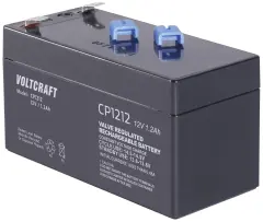 VOLTCRAFT CE12V/1,2Ah VC-12713955 svinčeni akumulator 12 V 1.2 Ah svinčevo-koprenast (ŠxVxG) 97 x 58 x 43mm ploščati vtič 4,8mm brez vzdrževanja
