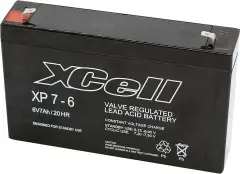 XCell XP 7 - 6 XCEXP76 svinčeni akumulator 6 V svinčevo-koprenast (ŠxVxG) 151 x 100 x 34mm ploščati vtič 4,8 mm, ploščati vtič, 6,35mm brez vzdrževanj
