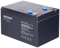 VOLTCRAFT CE12V/12Ah VC-12713990 svinčeni akumulator 12 V 12 Ah svinčevo-koprenast (ŠxVxG) 151 x 101 x 98mm ploščati vtič, 6,35mm brez vzdrževanja