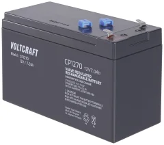 VOLTCRAFT CE12V/7Ah VC-12713970 svinčeni akumulator 12 V 7 Ah svinčevo-koprenast (Š x V x G) 151 x 100 x 65 mm ploščati vtič 4\,8 mm brez vzdrževanja