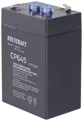 VOLTCRAFT CE6V/4,5Ah VC-12713940 svinčeni akumulator 6 V 4.5 Ah svinčevo-koprenast (ŠxVxG) 70 x 107 x 47mm ploščati vtič 4,8mm brez vzdrževanja