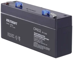VOLTCRAFT CE6V/3\,2Ah VC-12713935 svinčeni akumulator 6 V 3.2 Ah svinčevo-koprenast (Š x V x G) 134 x 67 x 34 mm ploščati vtič 4\,8 mm brez vzdrževanja