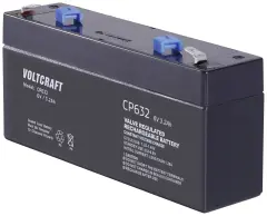VOLTCRAFT CE6V/3,2Ah VC-12713935 svinčeni akumulator 6 V 3.2 Ah svinčevo-koprenast (ŠxVxG) 134 x 67 x 34mm ploščati vtič 4,8mm brez vzdrževanja