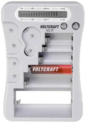 VOLTCRAFT tester za baterije VC1T Merilno območje (tester baterij) 1\,5 v\, 3 v\, 6 v\, 9 v baterija VC-12613270