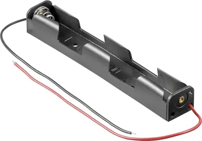 Goobay 11983 nosilec baterij 2x Mignon (AA) kabel (D x Š x V) 109 x 16.6 x 14 mm Držalo za baterijo Goobay Kabel (D x Š x V) 109 x 16.6 x 14 mm
