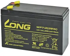 Long WP7-12(28W)-M/F1 WP7-12(28W)-M/F1 svinčeni akumulator 12 V 7 Ah svinčevo-koprenast (ŠxVxG) 151 x 102 x 65mm ploščati vtič 4,8mm vds certifikacija