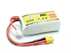 LemonRC lipo akumulatorski paket za modele 7.4 V 650 mAh Število celic: 2 35 C mehka torba XT30