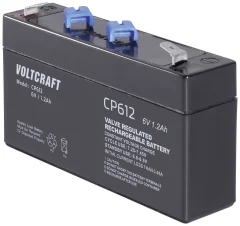 VOLTCRAFT CE6V/1\,2Ah VC-12713930 svinčeni akumulator 6 V 1.2 Ah svinčevo-koprenast (Š x V x G) 97 x 58 x 24 mm ploščati vtič 4\,8 mm brez vzdrževanja