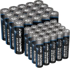 Komplet alkalnih baterij Ansmann\, 20 x baterija tipa Micro in 20 x baterija tipa Mignon