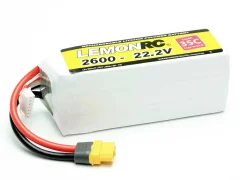 LemonRC lipo akumulatorski paket za modele 22.2 V 2600 mAh Število celic: 6 35 C mehka torba XT60