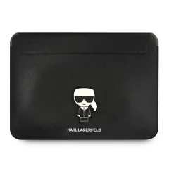 Karl Lagerfeld Sleeve Saffiano Ikonik Black, Ovitek za prenosnike do 16&quot;