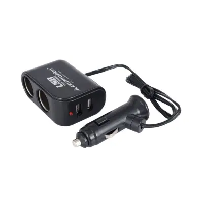 Razdelilec za avto dvojni z 2x USB 3.1A