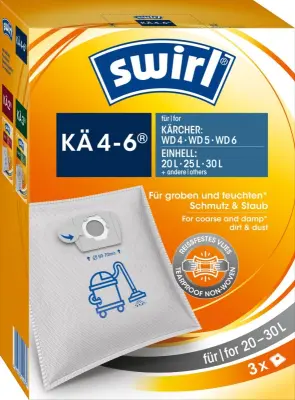 Vrtinčenje vrečke za prah mokro/suho Kä 4-6 (VE3)