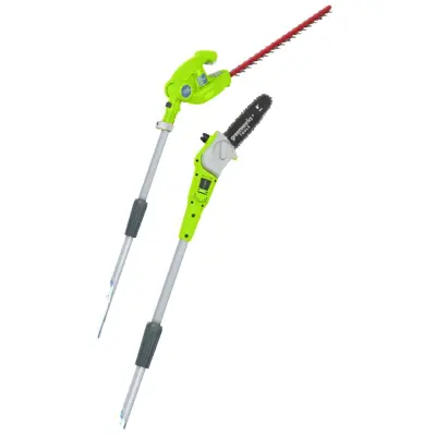 Greenworks Teleskopska žaga z obrezovalnikom grmičevja G40PSH