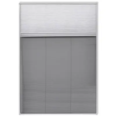 vidaXL Plisse Komarnik za Okno Aluminij 160 x 80 cm s Senčnikom
