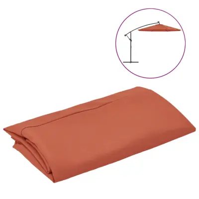 vidaXL Nadomestna tkanina za senčnik terakota 350 cm