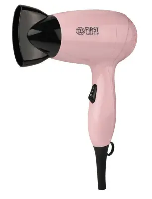 Sušilnik las FIRST, 1200W, 2 moči,  2 hitrosti, pink barva