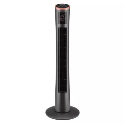 Ventilator stoječi FIRST, 102cm, timer, upravljalec, sive barve