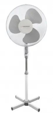Ventilator samostoječi, 40cm, 3-hitrosti, 50W, belo-sive barve