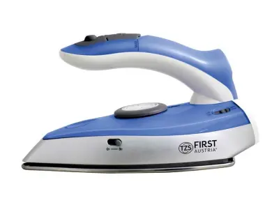 Likalnik parni potovalni FIRST, srebrno-modra barva, 1100W