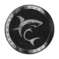 WHITE SHARK podloga za miško okrogla črna MP-1964 MINOTAUR