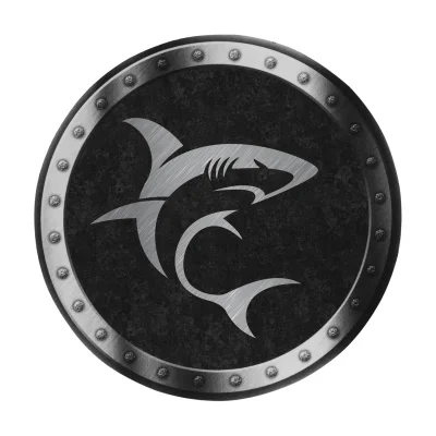 WHITE SHARK podloga za miško okrogla črna MP-1964 MINOTAUR