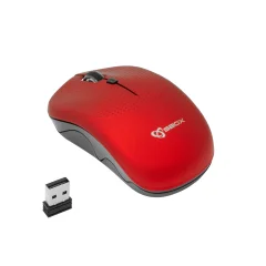 SBOX miška brezžična USB WM-106 rdeča