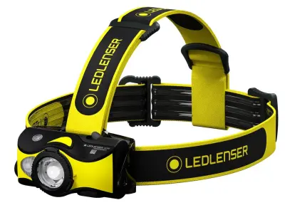 Ledlenser iH9R, Črna/Rumena, Naglavna industrijska svetilka