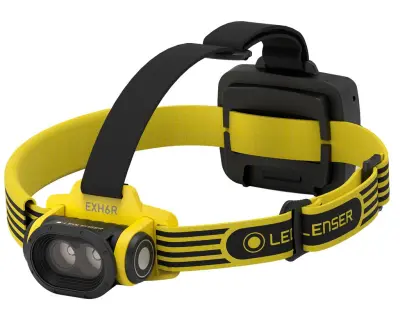 LEDLENSER EXH6R ATEX, Naglavna polnilna svetilka, s polnilno postajo,rumeno/črna