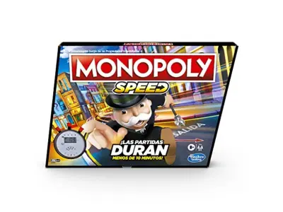 Hasbro - Speed ​​Monopoly Spanish Game (1 dodatna oprema).