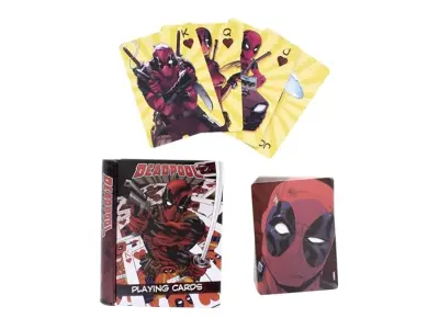 Igralne karte Paladone Marvel Deadpool in Tin - uradno licencirano blago Disney