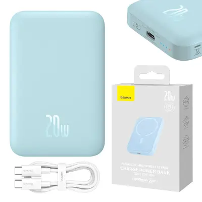 Baseus Magnetic Mini 6000mAh 20W MagSafe powerbank (modra)