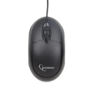 Optični dragulj USB 1000 DPI Black 3 Gumbi