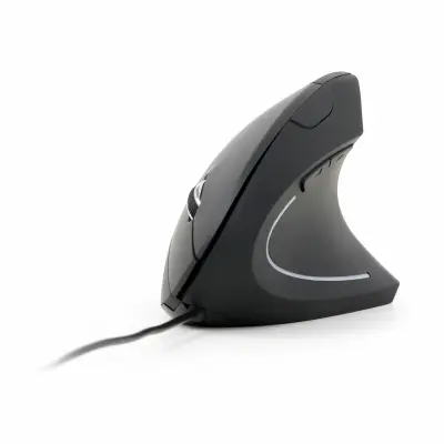 Gembird ergonomska miška 3200 dpi črne 6 gumbi