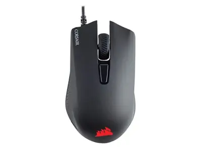 Corsair Harpoon Pro RGB, FPS/MOBA optična igralna miška (12000 DPI optični senzor, lahki, 6 programirljivi gumbi, RGB večbarvna osvetlitev ozadja) - č