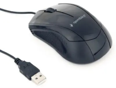 USB GEMBIRD 1000 DPI Black 3 Gumbi