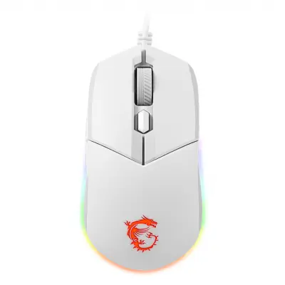 Miška Msi Clutch Gm11 Gaming Rgb Bela