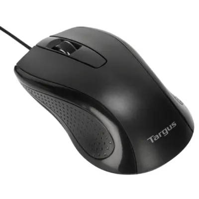Raton Optico Targus USB 1000dpi Antimicrobiano Negro