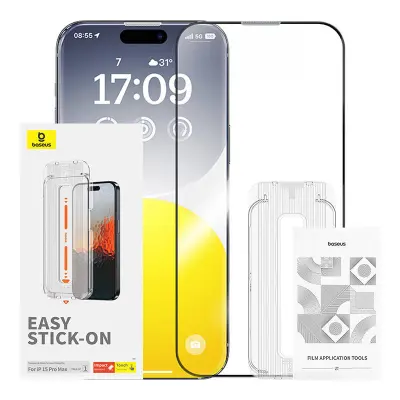 0,3 mm Baseus Sapphire kaljeno steklo za iPhone 15 ProMax